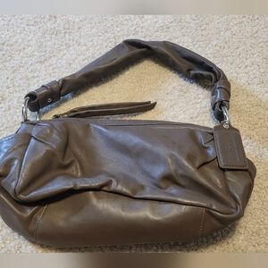 Coach Parker Taupe / Brown Leather Hobo Handbag